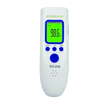 Veridian Healthcare Non-Contact Infrared Forehead Thermometer  NEW 09-183